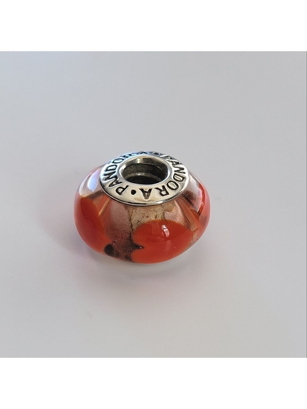 Pandora Murano Charm Ice Love Hearts #2582